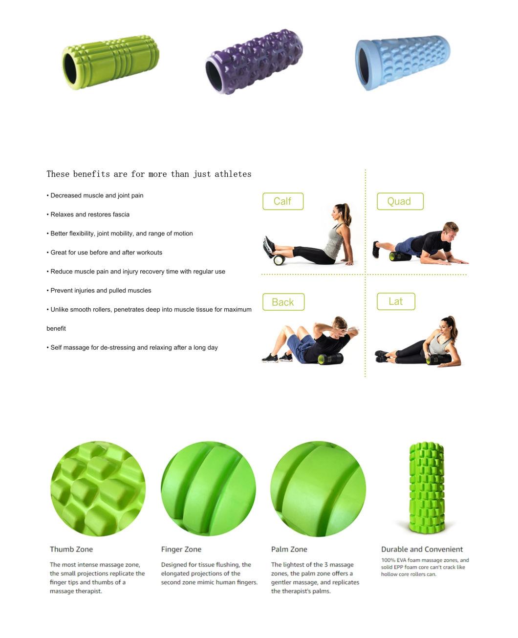 Wood Grain Cork No Foam Roller Massage Stick for Muscle Pain Relief, Tension Relief, Deep Tissue Muscle Sore Relief, Yoga Therapy, Cork Massage Roller