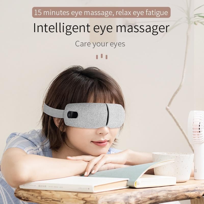 Soothing Music and Relaxing Heat Compress Eye Stress Therapy Electric Eye Massager