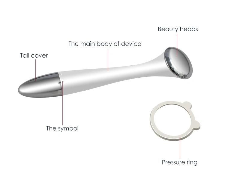 Electric Mini Galvanic Ion Beauty Facial Massager with Ion Inductor