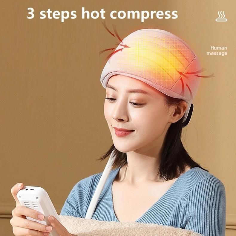 2022 Newest Design Airbag Hot Compress Head Massager for Home, Office, Travel Massage Head Products