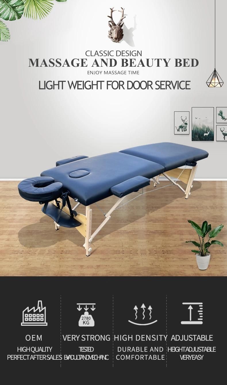 Foldable Portable Massage Table Massage Bed Couche Examination Table