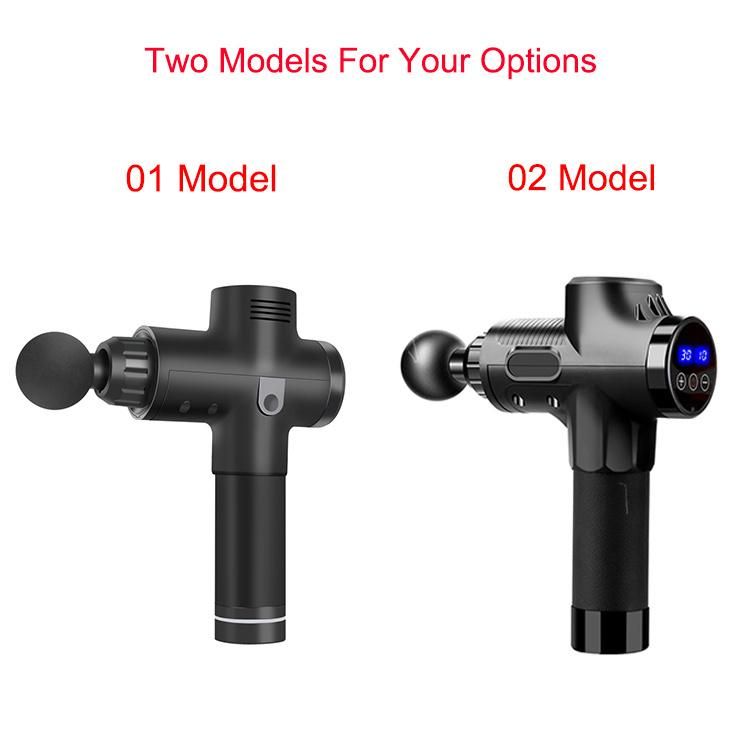 Percussion 30 Speed Muscle Massage Gun Dropshipping Pistol Tool Handheld Massager Touch Screen Fascial Massage Gun