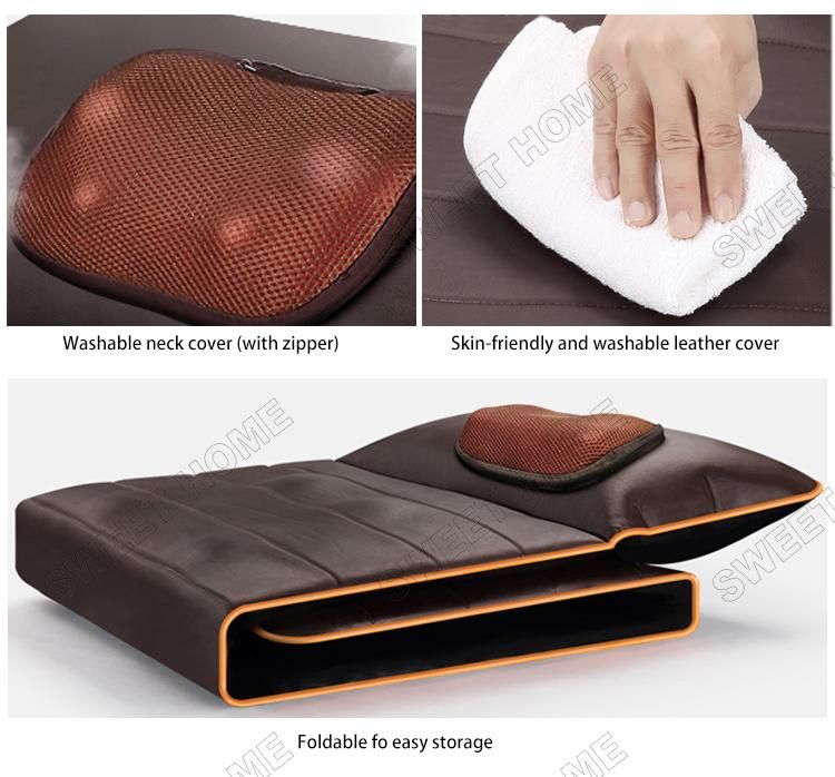 New Design 2020 Electric Vibrating Neck Lumbar Leg Massage Cushion Heated Full Body Massage Mattress