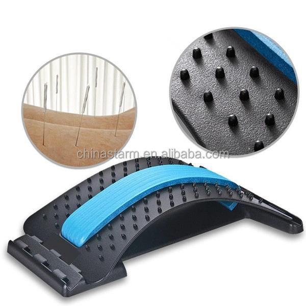 Hot Sale Spine Back Stretcher Fitness Equipment Pain Relief Adjustable Spine Device Lumbar Massager Back Stretcher