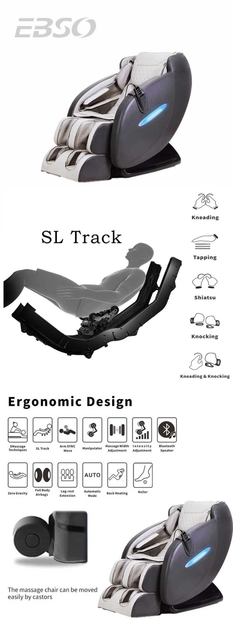 Wholesale Price 3D Zero Gravity Massage Chair