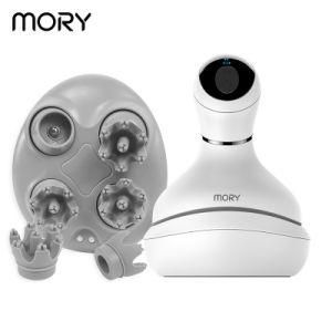 Mory Mini Massage Private Logo Silicon Electric Rotating Vibrating Head Scalp Massager