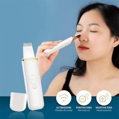 Ultrasonic Skin Scrubber Facial Deep Cleansing Cavitation Peeling Shovel Scraper Face Skin Lifting Rejuvenation Clean Machine