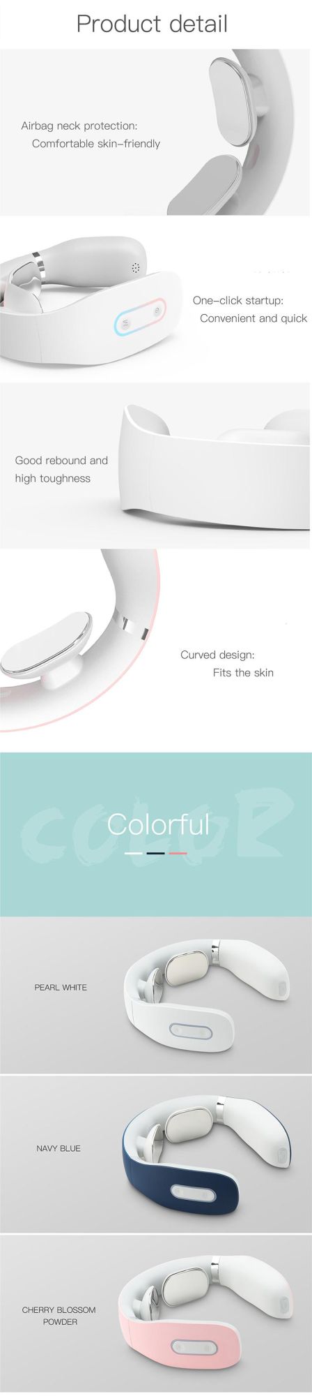 Wireless Remote Control Kneading Tapping Neck Shoulder Massager