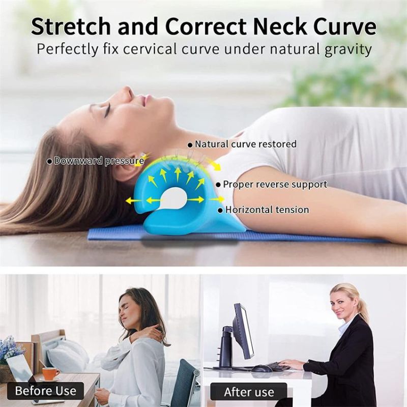 New Product Neck Corrector Chiropractic Neck Pillow for Pain Relief Management