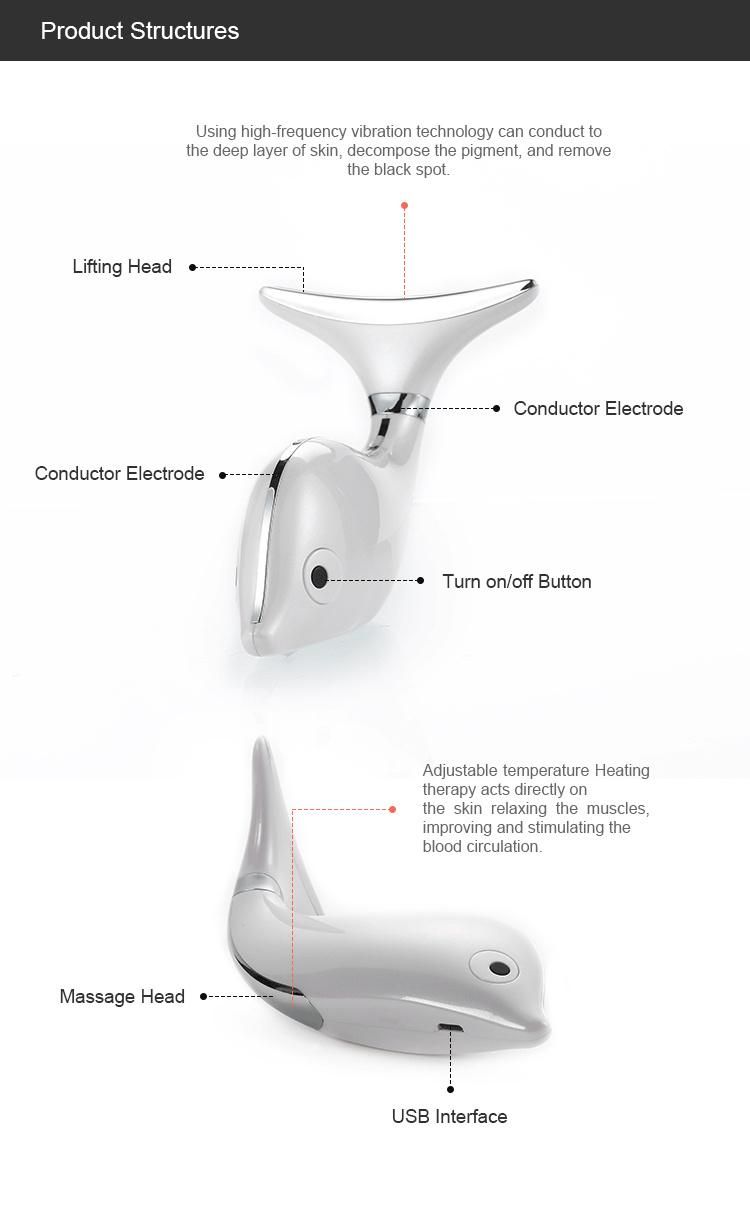 at Home Microcurrent Face Massage Facial Lift Device V Shape Slimming Face Lifting Device