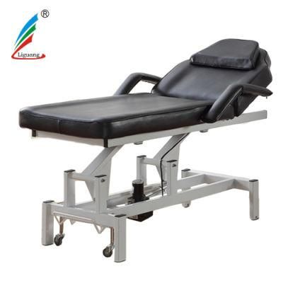 Black Treatment Beauty Care Bed Adjustable Massage Facial Bed