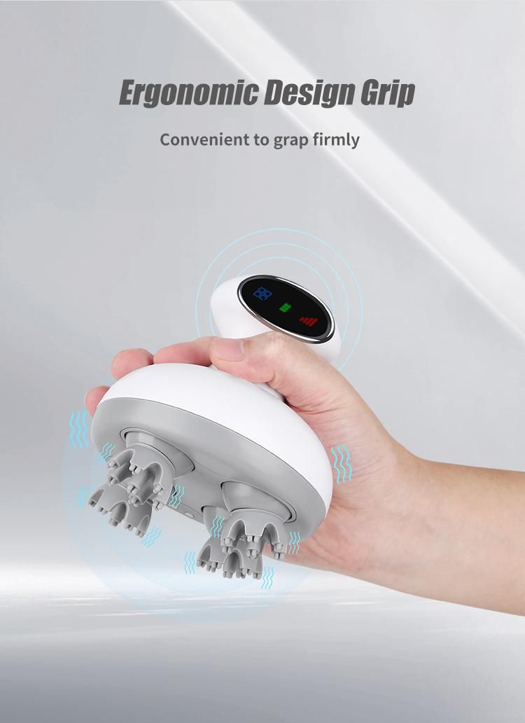 Wireless Head Massage Claw Kneading Vibrating USB Charging Electric Scalp Massager Massage Brush
