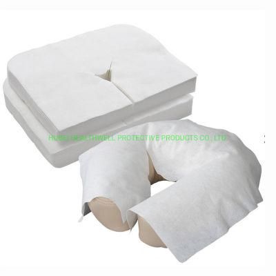 Disposable Soft Spunlace Nonwoven Face Cradle Covers Headrest Cover for Massage