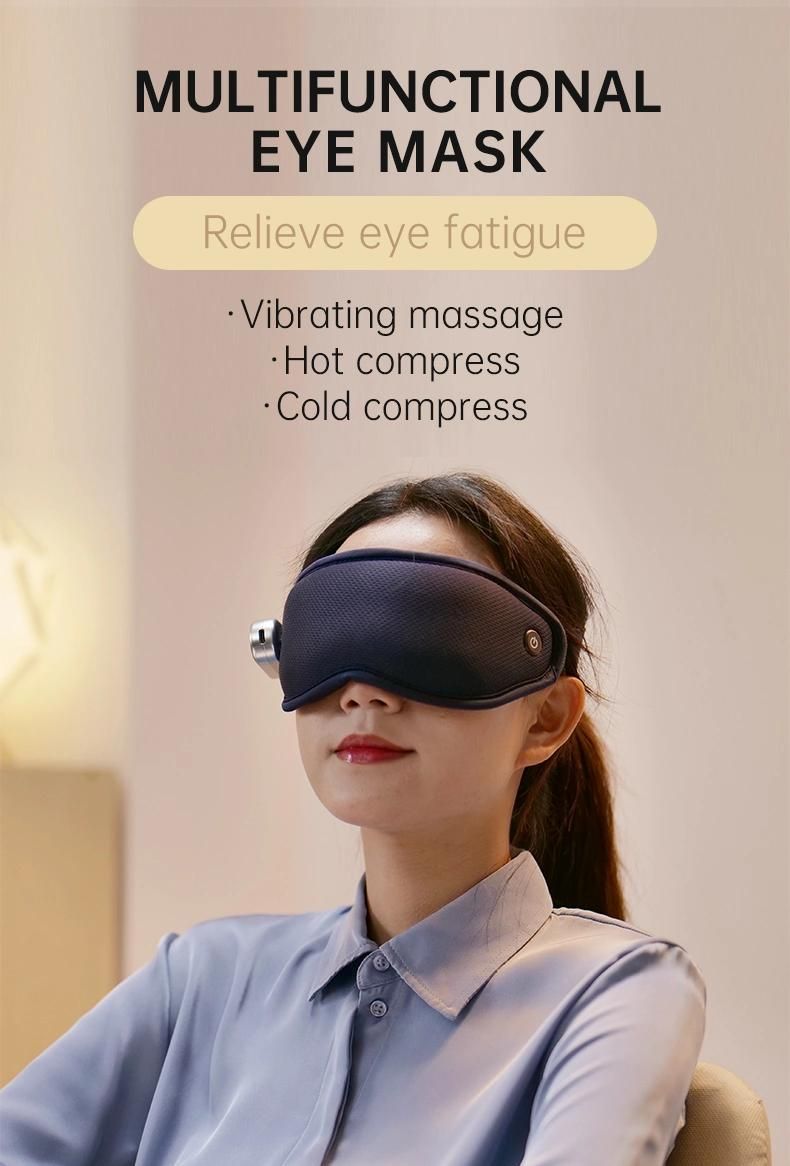 Massage Eye Mask Cold and Hot Ice Mask Heat Eye Mask 3D Sleep Shade Smart Steam Eye Mask