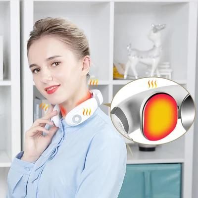 Electric Pulse Neck Massager Far Infrared Heating Health Care Relaxation for Cervical Vertebra Pain