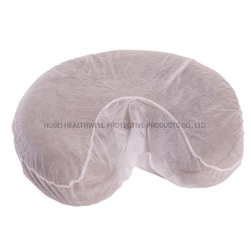 Disposable Non Woven White Color U-Style Massage Pillow Case