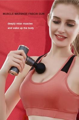 2021 New 4 Speed USB Charge Foldable Pocket Mini Fascial Massage Gun Dropshipping