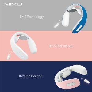 Multicolor Electric Physical Pulse Vibrating EMS Cervical U Shape Neck Massager