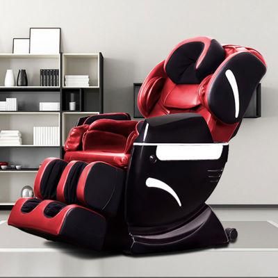 Full Body Shiatsu Zero Gravity Massage Chair Black and Red