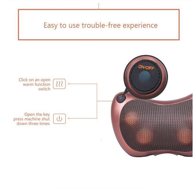 High Quality Life Fitness Equipment Shiatsu Neck Massage Pillow