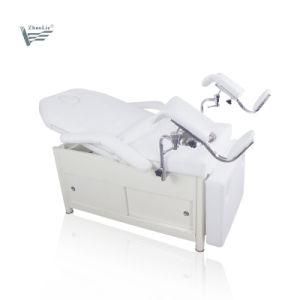 Salon Gynecology Examination Couch Chair with Cabinet and Foot Support