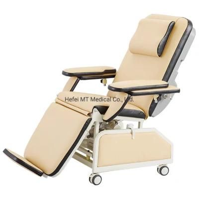Mt Medical High Quality Electric Operating Motor Blood Donation Chair with Armrest and Hand Control