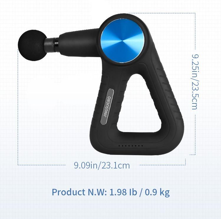 Hot Sale Wireless Rechargeable Vibrate Massage Gun for Deep Tissue Percussion Fitness