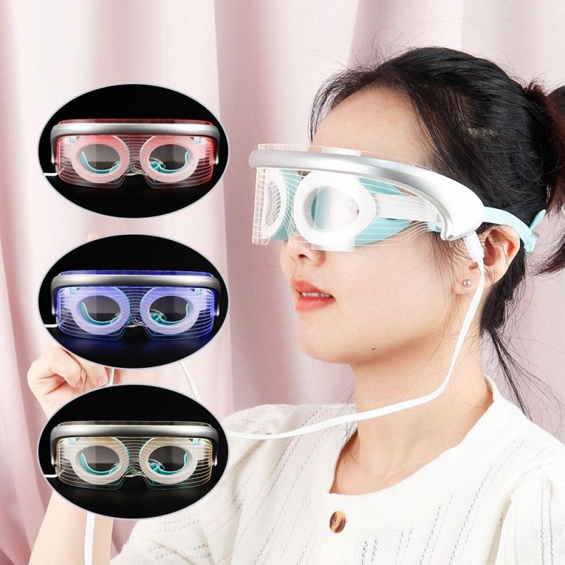 Electric Vibration EMS Eye Massager 2 in 1 RF Lifting Massage Anti Aging Wrinkle Removal Dark Circles Facial Skin Care Device