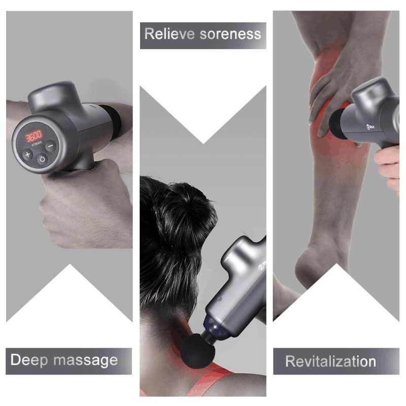 Best Percussion Massager Fascia Massager Gun with LCD Screen