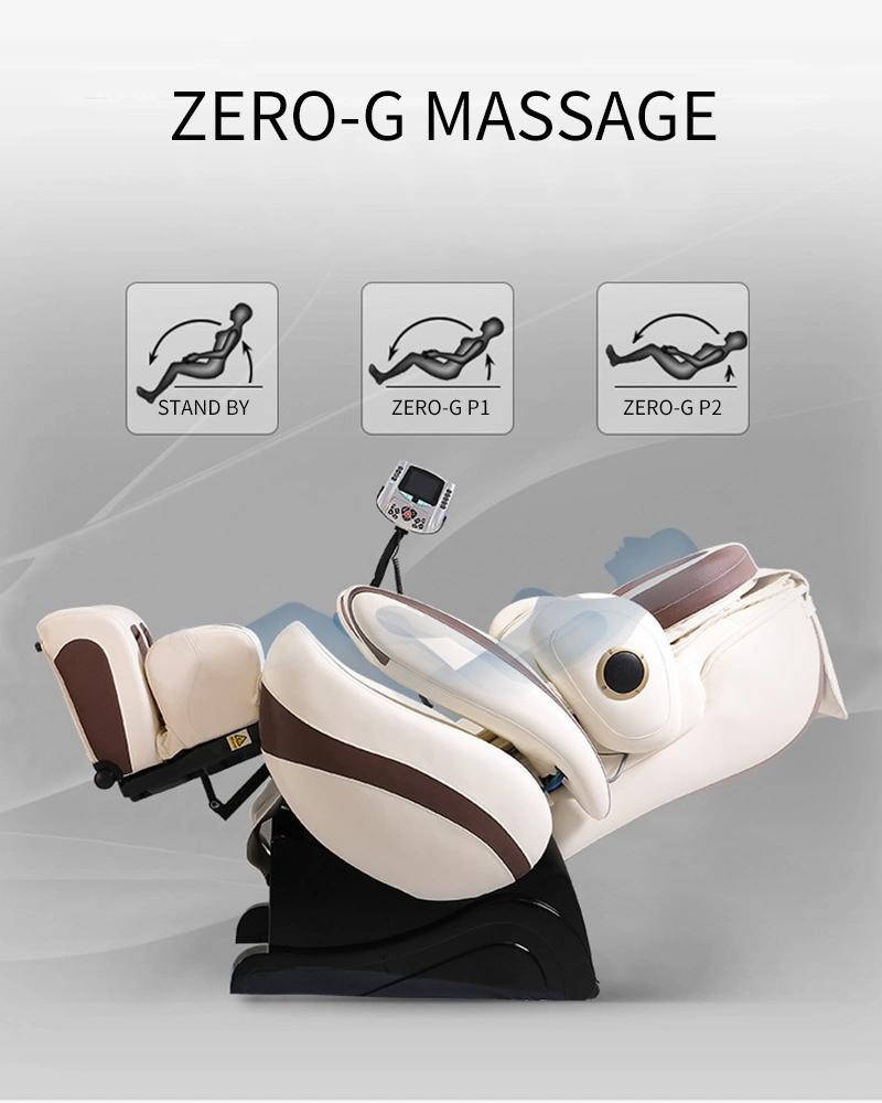Best Electric Full Body 4D Zero Gravity Massage Chair, All Black Office Business Style