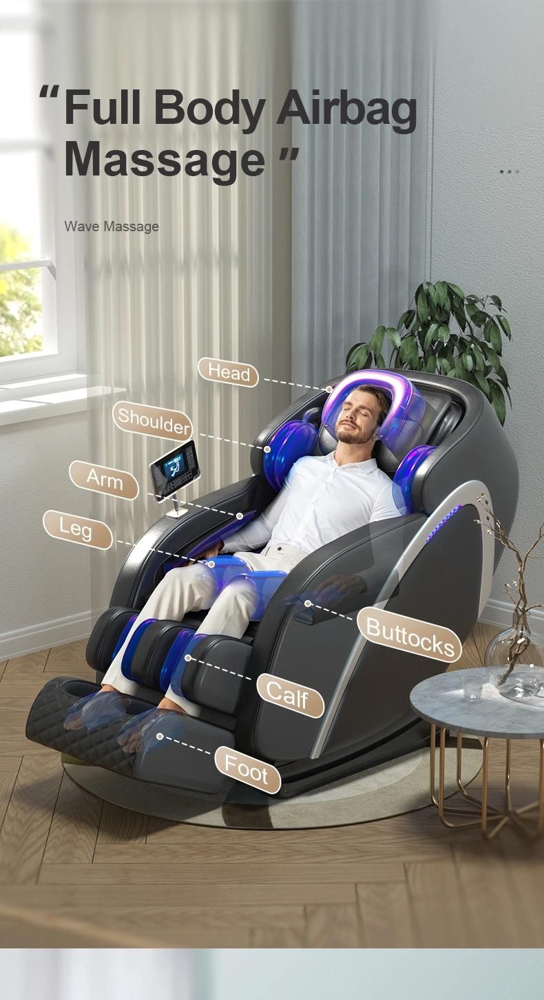 Sauron 7600 3D Body Detection Back Massager Massage Chair for Full Body Black