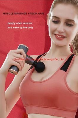 Massage Gun Deep Tissue-Massager-Mini Portable Body Muscle Massager- Percussion Muscle Massage Gun for Athletes with 4 Attachment 4 Speeds