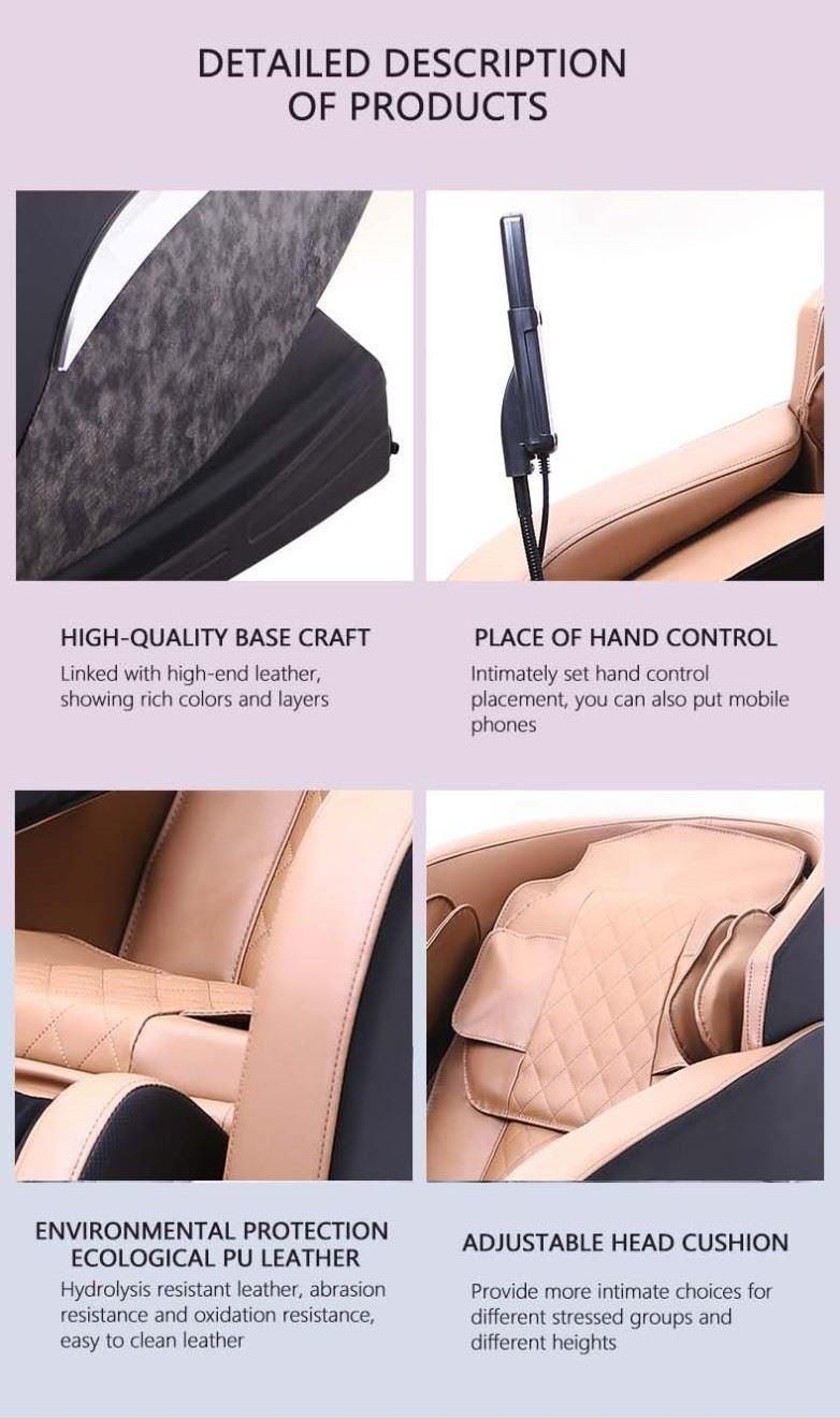 U Shape Pillow Zero Gravity First Full Body Kneading Tapping Massage Chair with Heat in Hip and Waist