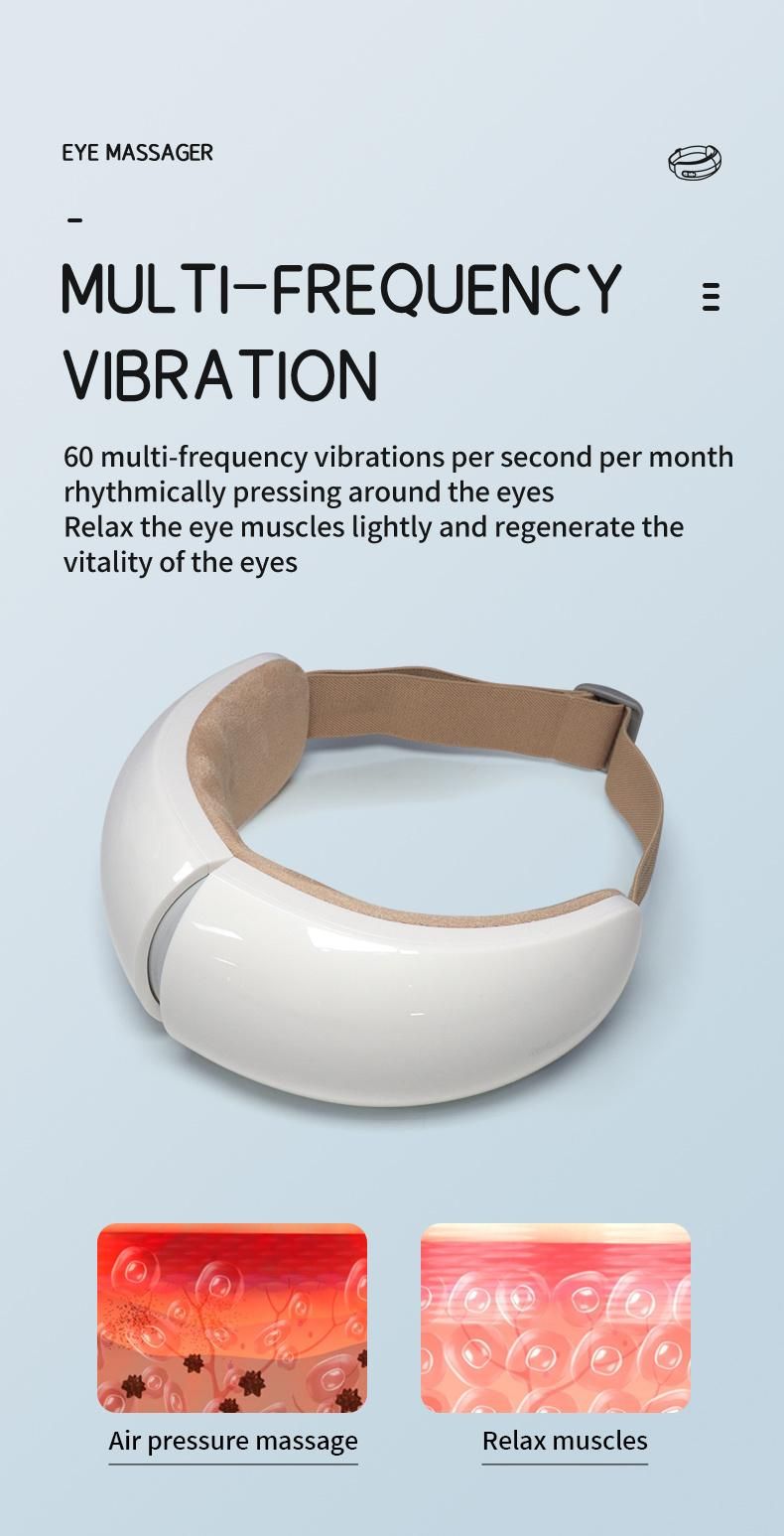 Foldable Wireless Music Graphene Heating Eye Massager