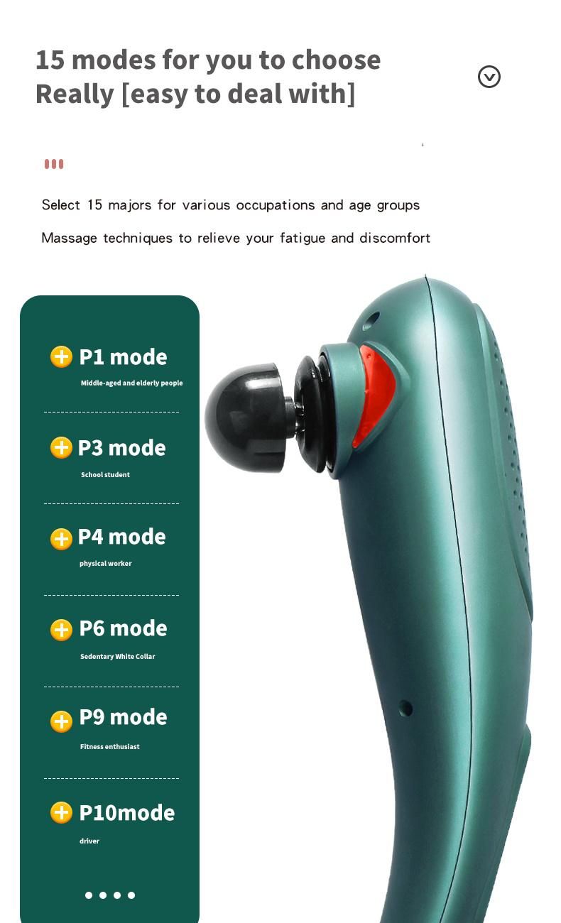 Portable Multifunctional Electric Body Handheld Hammer Rechargeable Massager Dolphin Shape