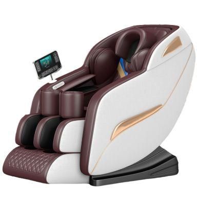 New Luxury Design Full Body Massager Voice Control LED Light Massage Chair