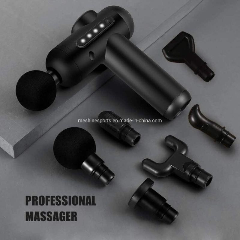 Handheld Deep Tissue Massager Electric Massage Gun Adjustable Percussion Fascia Gun