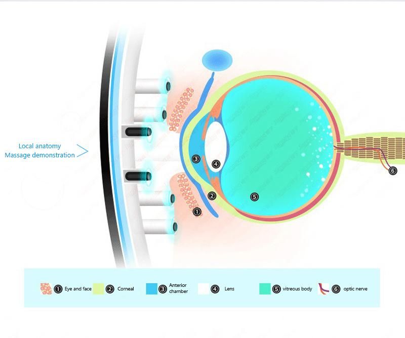 Custom Logo Cheapest Rechargeable Electric Magnet Vibration Eye Massager