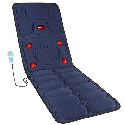 Electric Infrared Heated Vibrating Full Body Shiatsu Massage Mattress Neck Shoulder Back Vibration Heating Mat Seat Massager Cushion