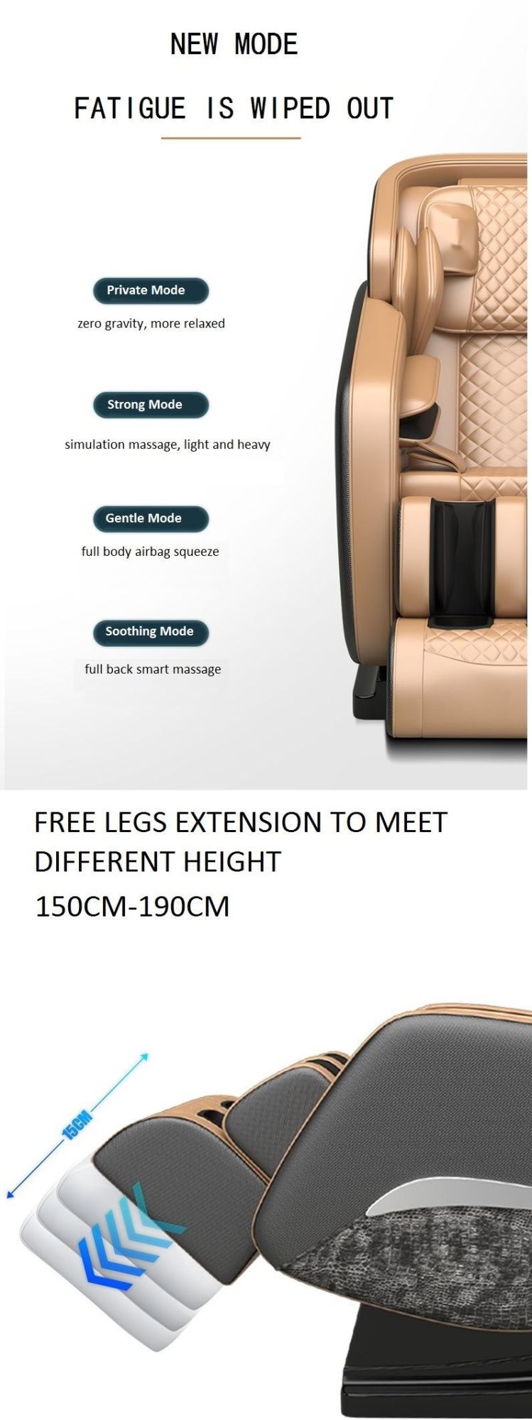 SL Track Ai Smart 3D/4D Zero Gravity Massage Chair OEM