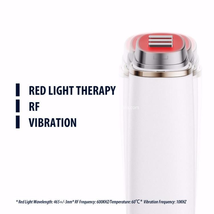 Latest Electric Ionic Red Blue Color Light Eye Massage Pen Heating Vibration Dark Circle Remover Eye Beauty Instrument