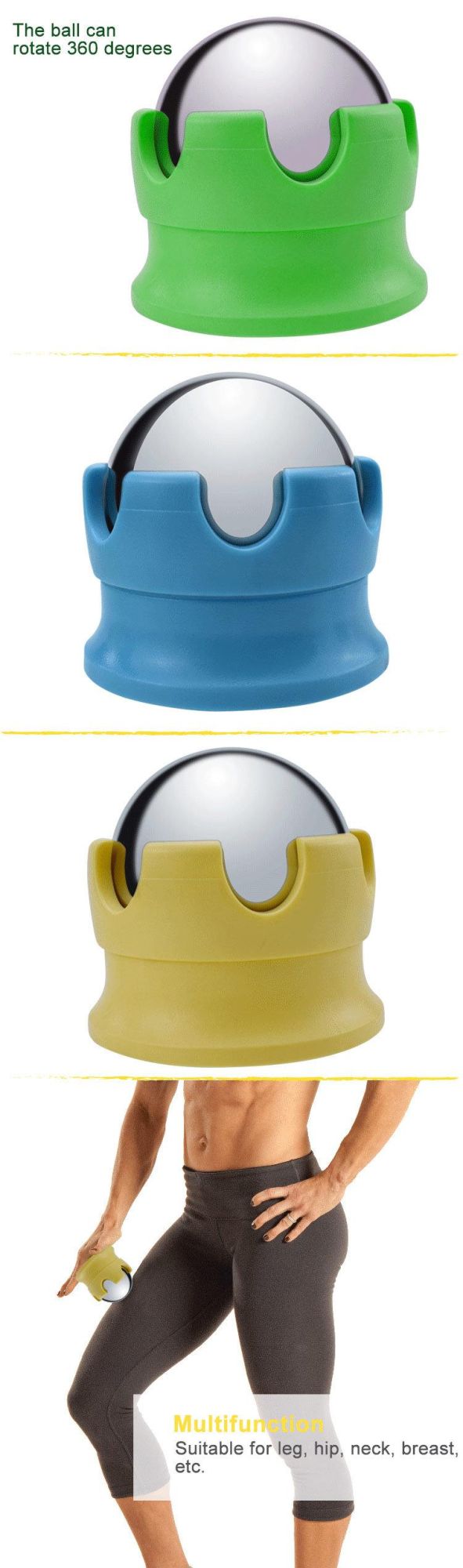 Pain Relief PP Base Massage Roller Ball