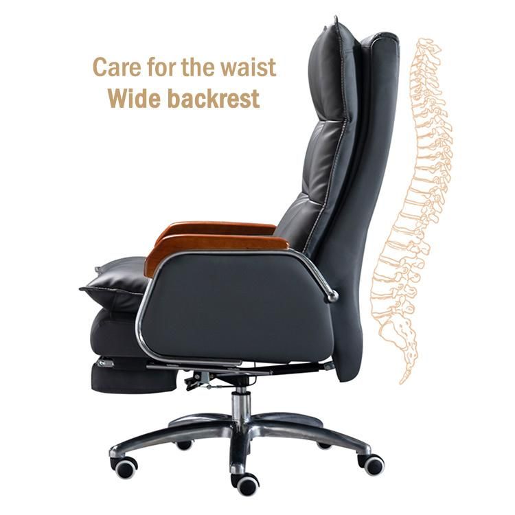 Multifunction Electric Back Lumbar Massage Vibration Executive Chair with Kneading Rollers