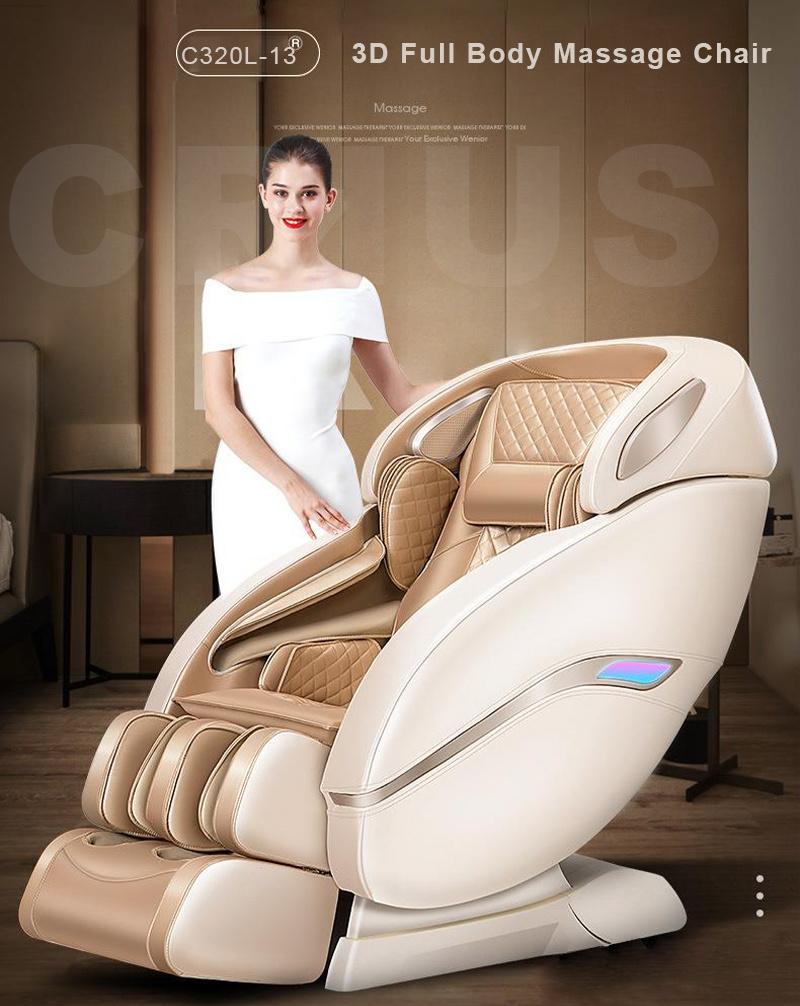 Ningde Crius C320L-13 Japanese Best Luxury Electric Body Massager Factory 4D Zero Gravity Full Body Foot Shiatsu Recliner 3D Office Massage Chair