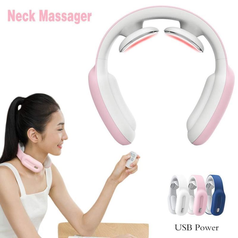 Electric Wireless Neck Massager 360 Infrared Physiotherapy Intelligent Neck Massager