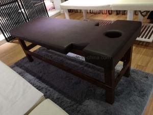 Solid Wood SPA Massage Facial Bed for Salon (D09B)