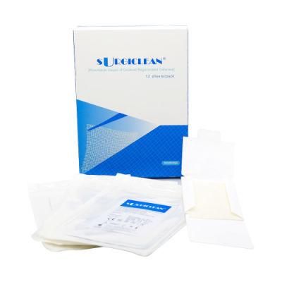 Surgiclean Medical White, a Little Yellow Color Surgical Gauze Sterile Absorbent for Hemostasis