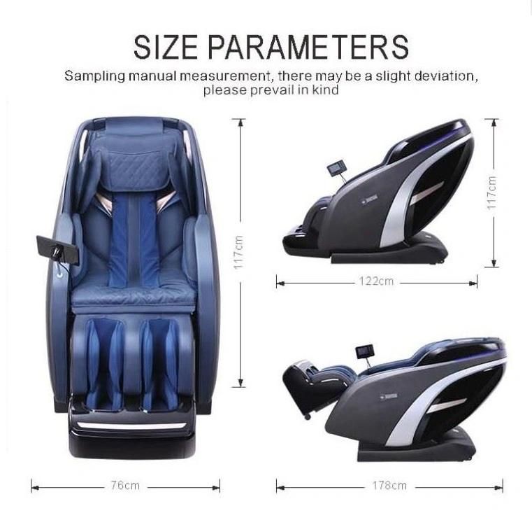 Modern Cheap Price Full Body ABS Leather Electric Recliner Heating Automatic 3D SL Track Zero Gravity Massage Chair for Home