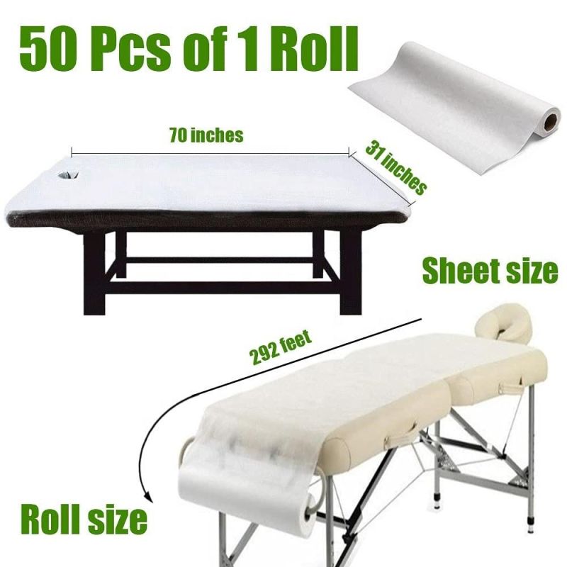 SMS Disposable Non-Woven Bed Cover Roll Perforated Massage Table Sheets