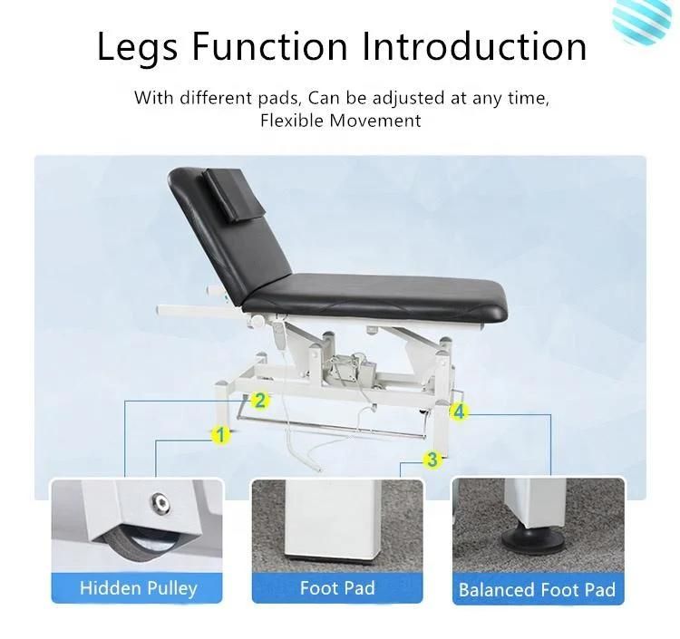 Hochey Medical Cheap Price Electric Adjustable Salon Cheap Chair SPA Cosmetic Facial Beauty Bed Salon Commercial Furniture